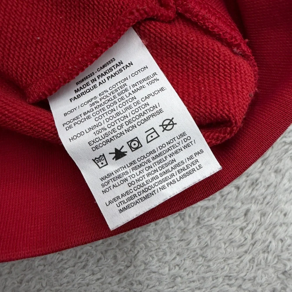 Jordan Sport Dri-FIT Mens Red Pullover Hoodie Jumpman Logo Sweatshirt Small
